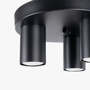 Ceiling light Vaza, black, 3 lights