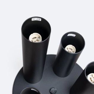 Ceiling light Vaza, black, 5 lights