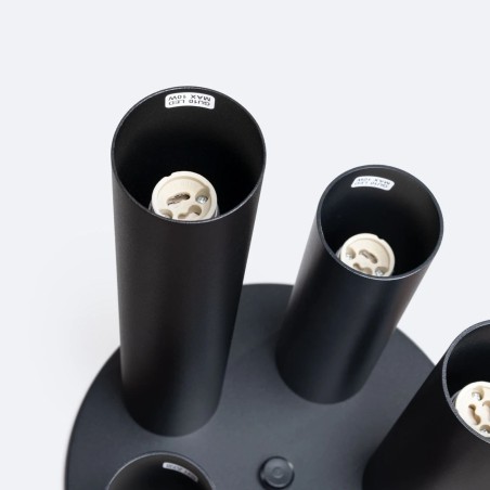 Ceiling light Vaza, black, 5 lights