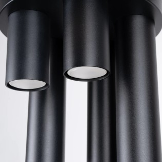 Ceiling light Vaza, black, 5 lights