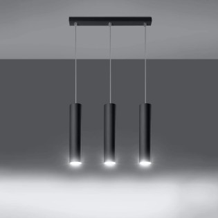 Pendant light Vaza, black, 3 lights