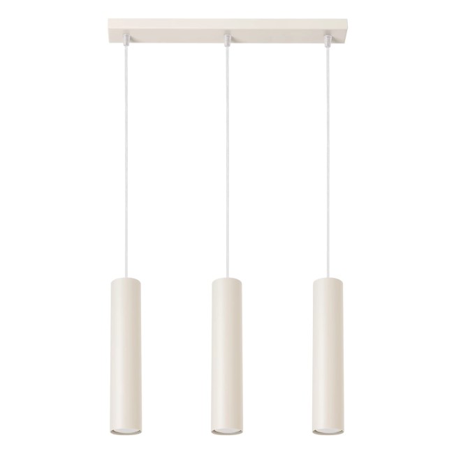 Pendant light Vaza, beige, 3 lights
