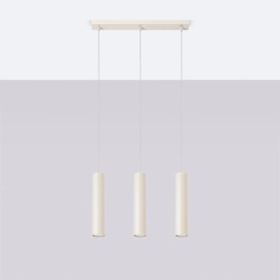 Pendant light Vaza, beige, 3 lights