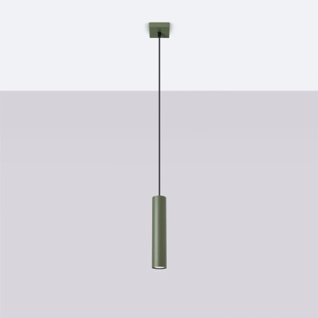 Pendant light Vaza, olive green, 1 light