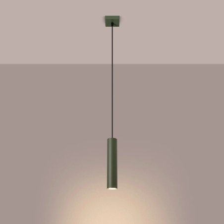 Pendant light Vaza, olive green, 1 light