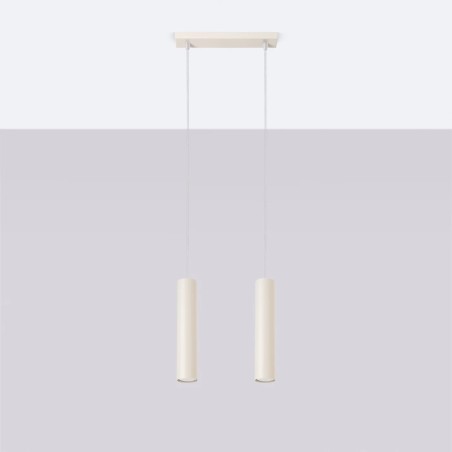 Pendant light Vaza, beige, 2 lights