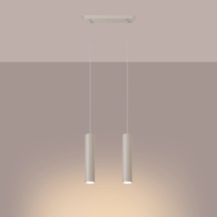Pendant light Vaza, beige, 2 lights