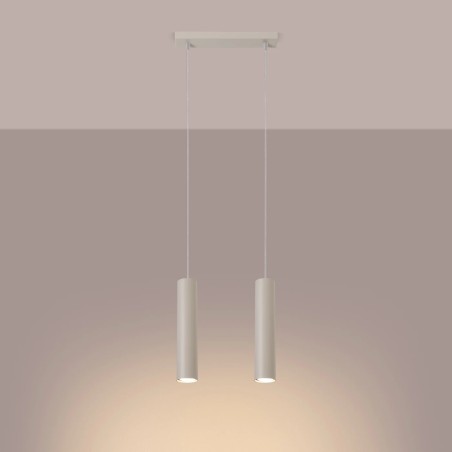 Pendant light Vaza, beige, 2 lights