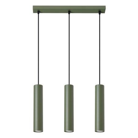 Pendant light Vaza,  olive green, 3 lights
