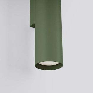 Wall light Vaza, olive green, 2 lights