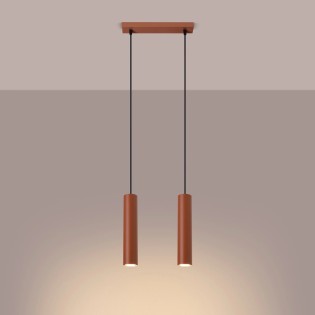 Pendant light Vaza, red, 2 lights