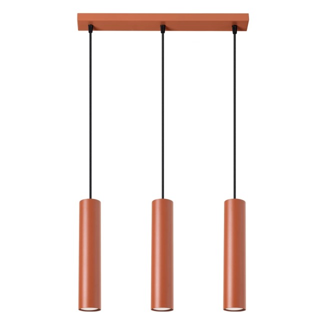 Pendant light Vaza, red, 3 lights