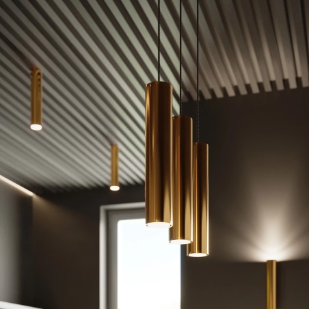 Pendant light Vaza, polished gold