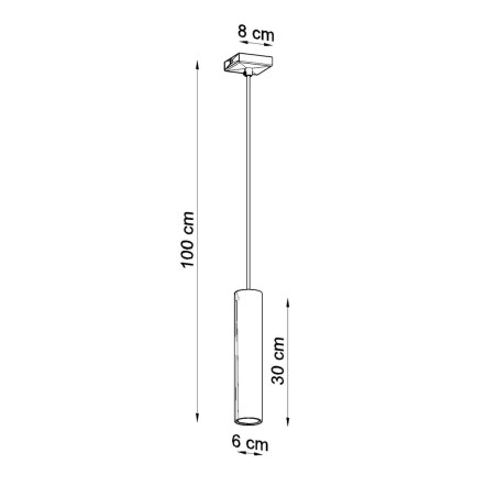 Pendant light Vaza, chrome, 1 light