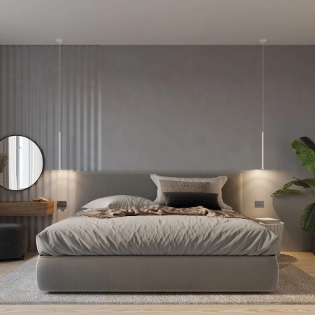 Pendant light Vacu, white, 1 light