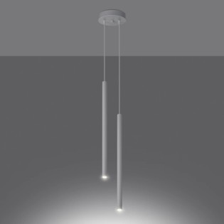 Pendant light Vacu, white, 2 lights