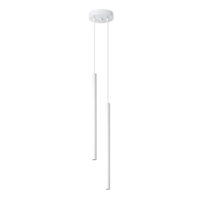 Pendant light Vacu, white, 2 lights