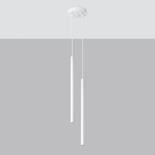 Pendant light Vacu, white, 2 lights