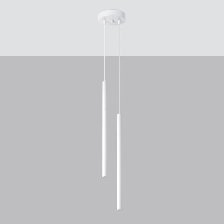 Pendant light Vacu, white, 2 lights