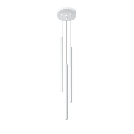 Pendant light Vacu, white, 3 lights