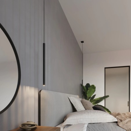 Pendant light Vacu, black, 1 ligh