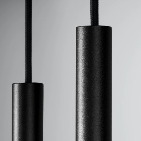 Pendant light Vacu, black, 2 light