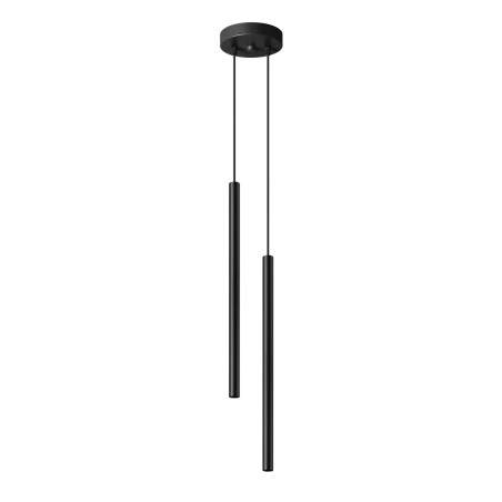 Pendant light Vacu, black, 2 light