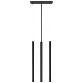 Pendant light Vacu, black, 3 lights