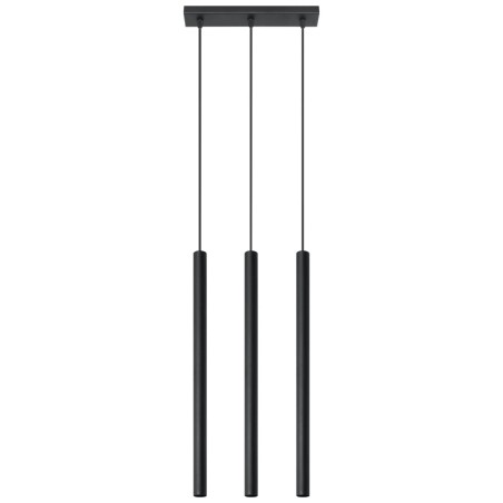 Pendant light Vacu, black, 3 lights