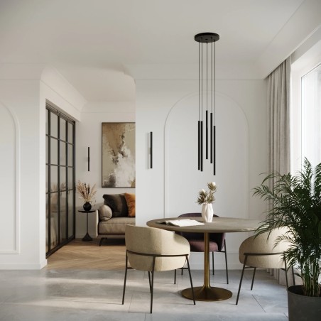 Wall light Vacu, black, 2 lights