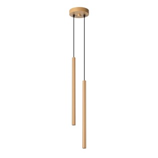 Pendant light Vacu, gold, 2 light