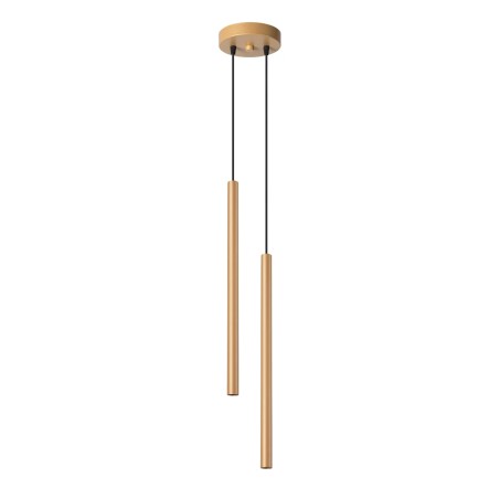Pendant light Vacu, gold, 2 light