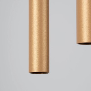 Pendant light Vacu, gold, 2 light