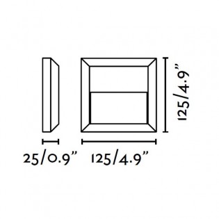 Aplique plafón exterior LED GRANT-C (3W)	