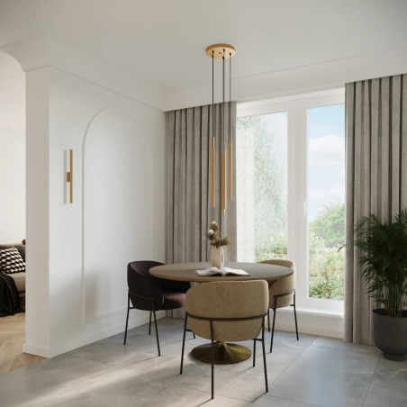 Wall light Vacu, gold, 2 lights