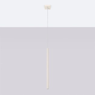 Pendant light Vacu, beige, 1 ligh