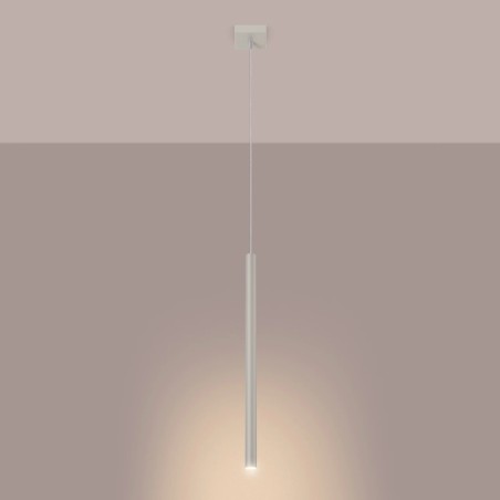 Pendant light Vacu, beige, 1 ligh