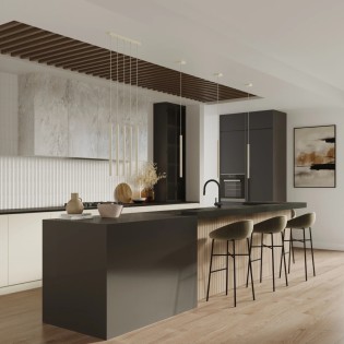 Pendant light Vacu, beige, 1 ligh