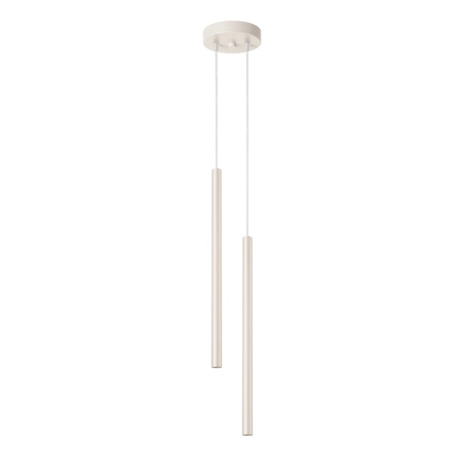 Pendant light Vacu, beige, 2 light
