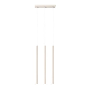 Pendant light Vacu, beige, 3 lights