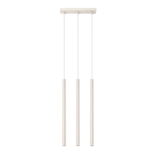 Pendant light Vacu, beige, 3 lights