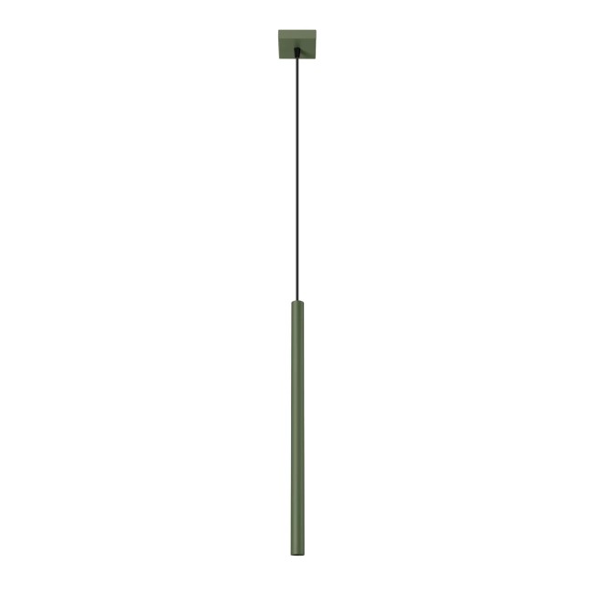 Pendant light Vacu, green, 1 ligh