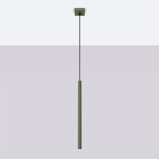 Pendant light Vacu, green, 1 ligh