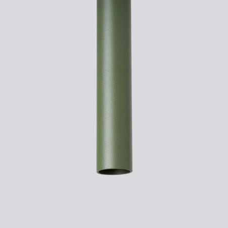 Pendant light Vacu, green, 3 lights