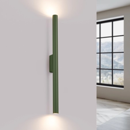 Wall light Vacu, green, 2 lights