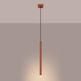 Pendant light Vacu, red, 1 ligh