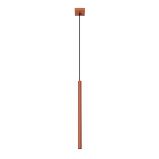 Pendant light Vacu, red, 1...