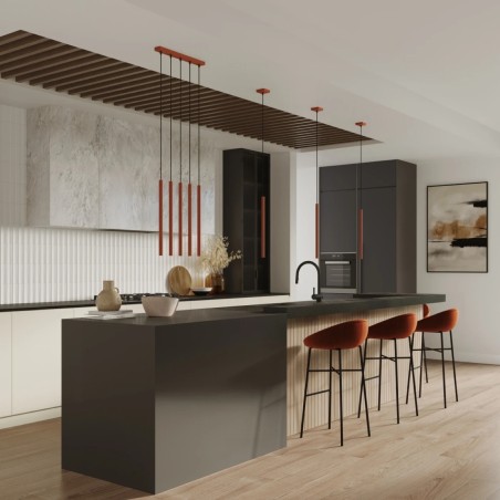 copy of Lámpara colgante Vacu 1 luz, cemento