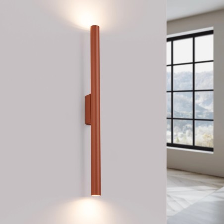 Wall light Vacu, red, 2 lights