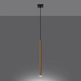 Pendant light Vacu, polished gold, 3 lights